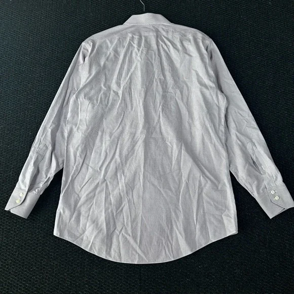 Brooks Brothers Regent Dress Shirt Mens 15.5 33 Purple White Striped Non-Iron - Picture 3 of 6